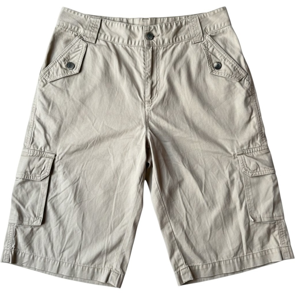 Lauren Ralph Lauren Tan Khaki Cotton Cargo Shorts Womens Size 6 Utility Casual